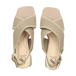 MISS ELASTIC Sandalias con tacón de Mujer 73040 28 TAUPE