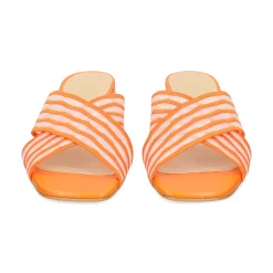 MISS ELASTIC Sandalias con tacón de Mujer 70072 56 MANDARINA