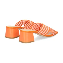 MISS ELASTIC Sandalias con tacón de Mujer 70072 56 MANDARINA