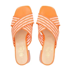MISS ELASTIC Sandalias con tacón de Mujer 70072 56 MANDARINA