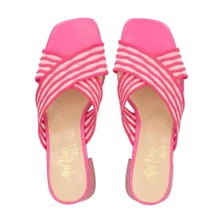 MISS ELASTIC Sandalias con tacón de Mujer 70072 88 FUCSIA