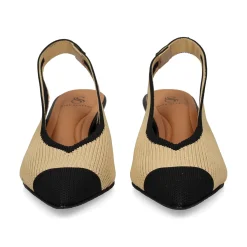MISS ELASTIC Zapatos de tacón medio de Mujer 76535 72 CAMEL/NEGRO