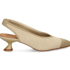 MISS ELASTIC Zapatos de tacón medio de Mujer 76535 3V CREMA/AVENA