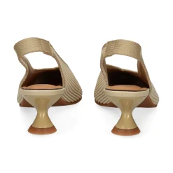 MISS ELASTIC Zapatos de tacón medio de Mujer 76535 3V CREMA/AVENA