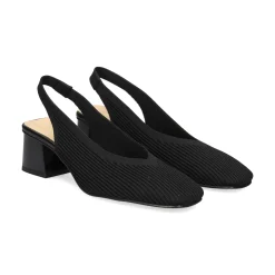 MISS ELASTIC Zapatos de tacón bajo 77007 05 NEGRO
