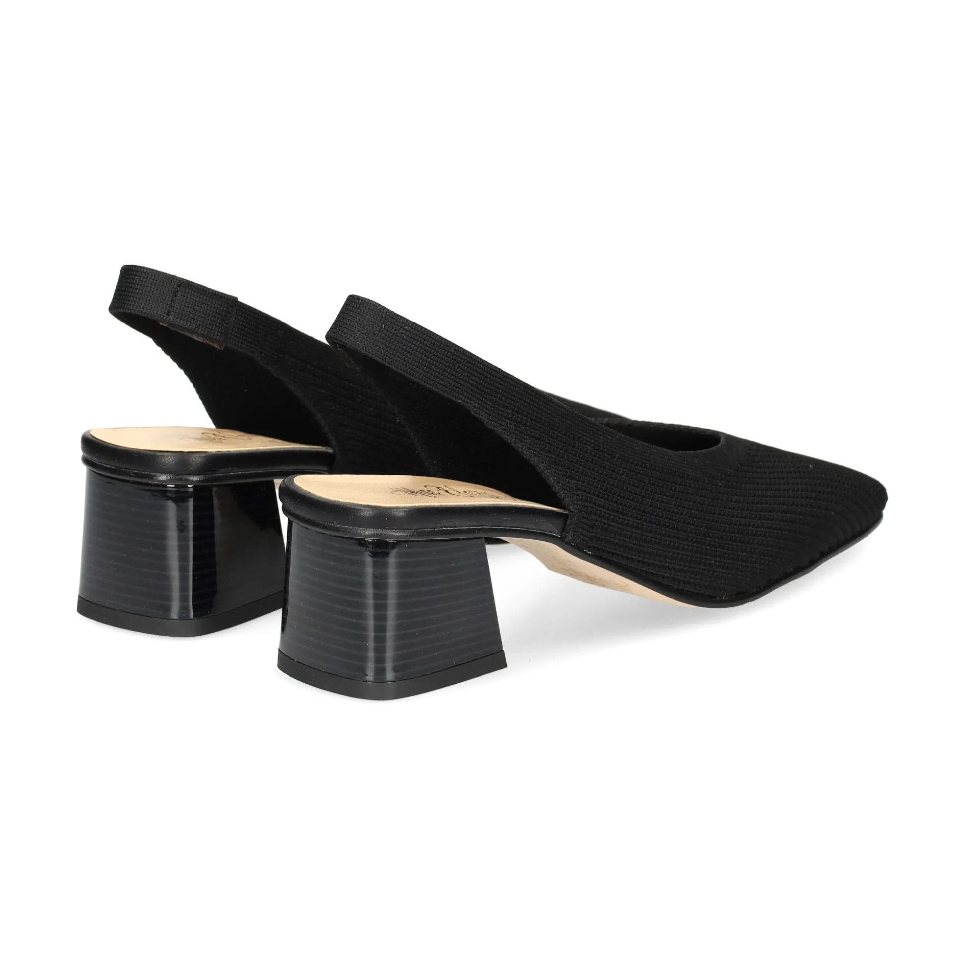 MISS ELASTIC Zapatos de tacón bajo 77007 05 NEGRO