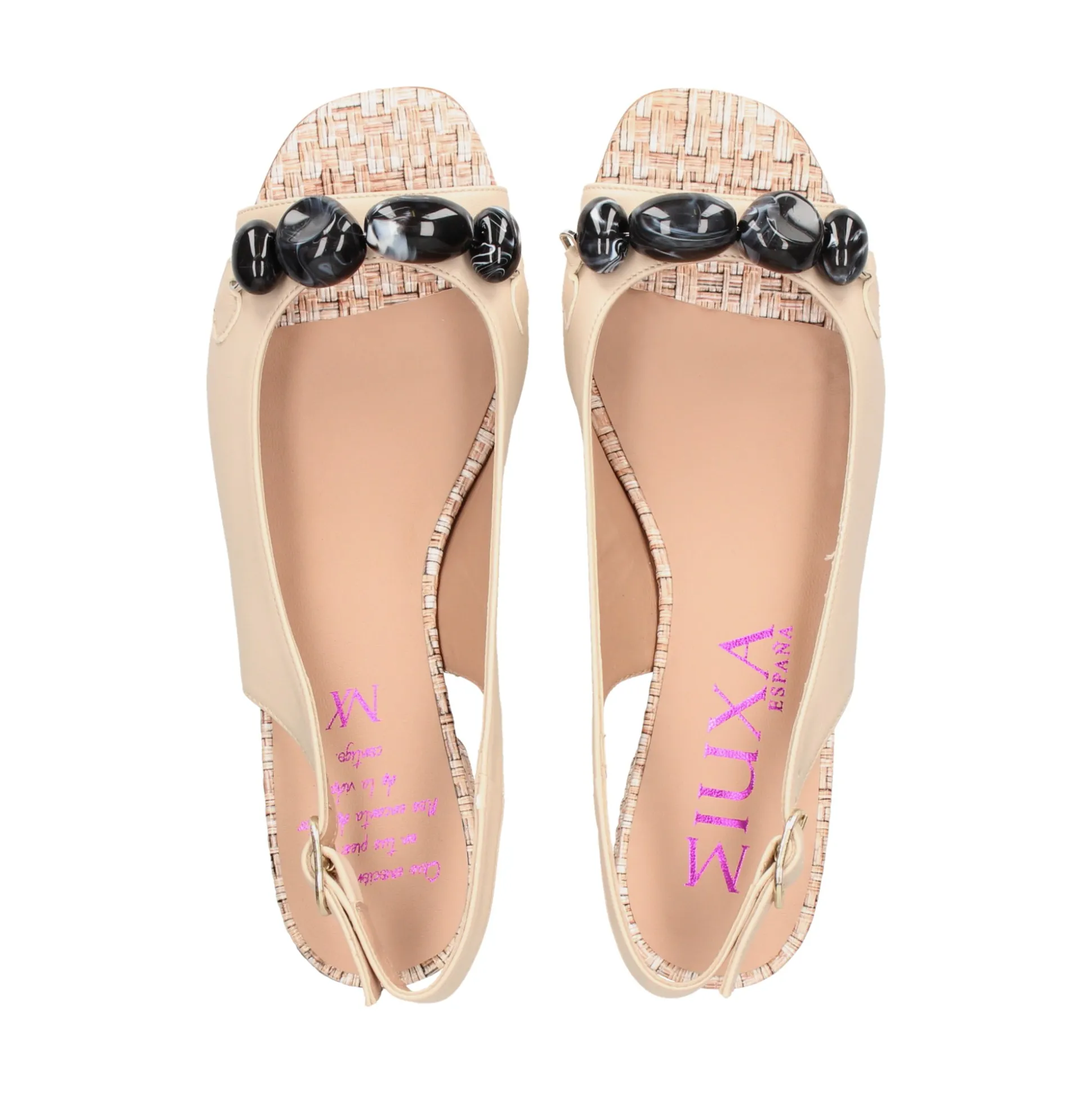 MIUXA Sandalias con tacón de Mujer VEROCA LAPONIA/BEIGE