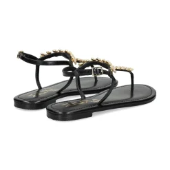 MIUXA Sandalias planas de Mujer XAVI NEGRO