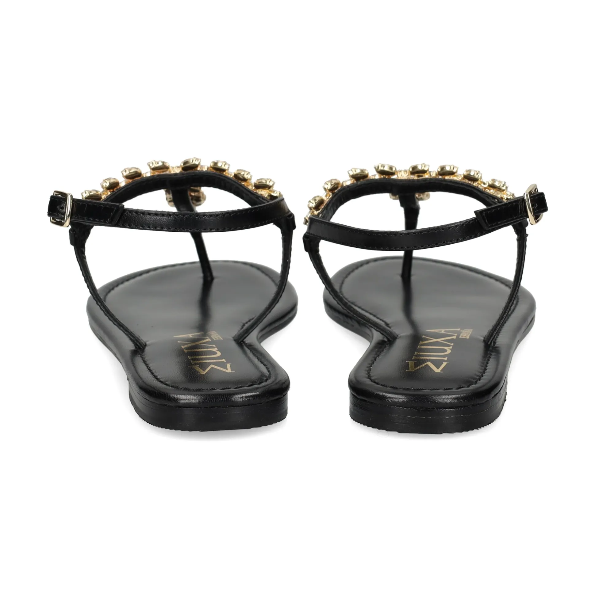 MIUXA Sandalias planas de Mujer XAVI NEGRO