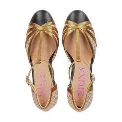 MIUXA Zapatos de tacón bajo Nº 1 NEGRO/LIM/NEPT