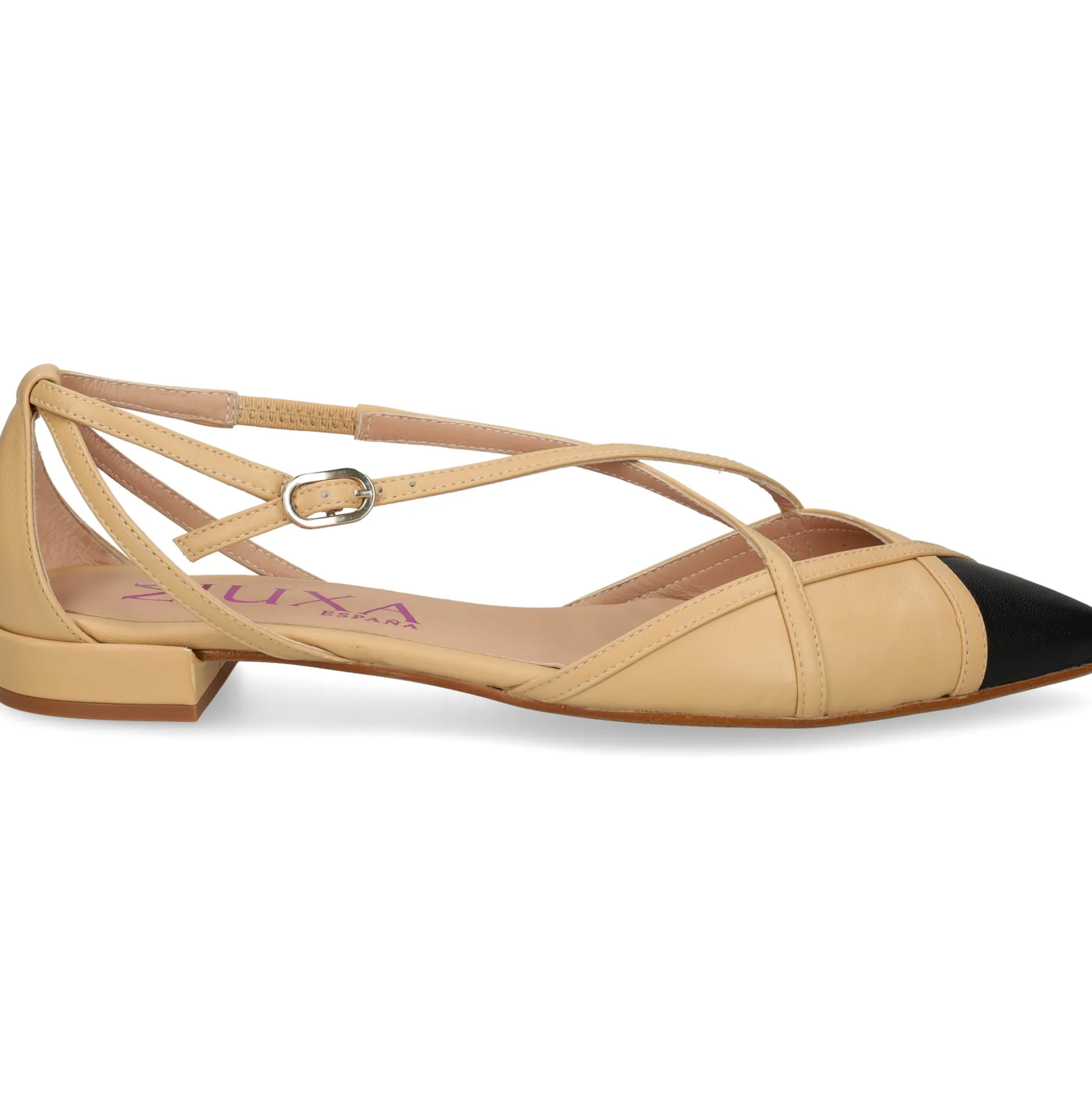 MIUXA Zapatos planos de Mujer ZAKLIO NEGRO/CHERISH