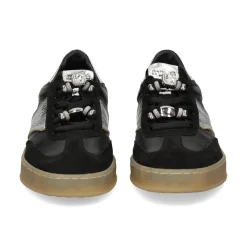 MJUS Zapatillas de Mujer T94172 NERO+ARGENTO