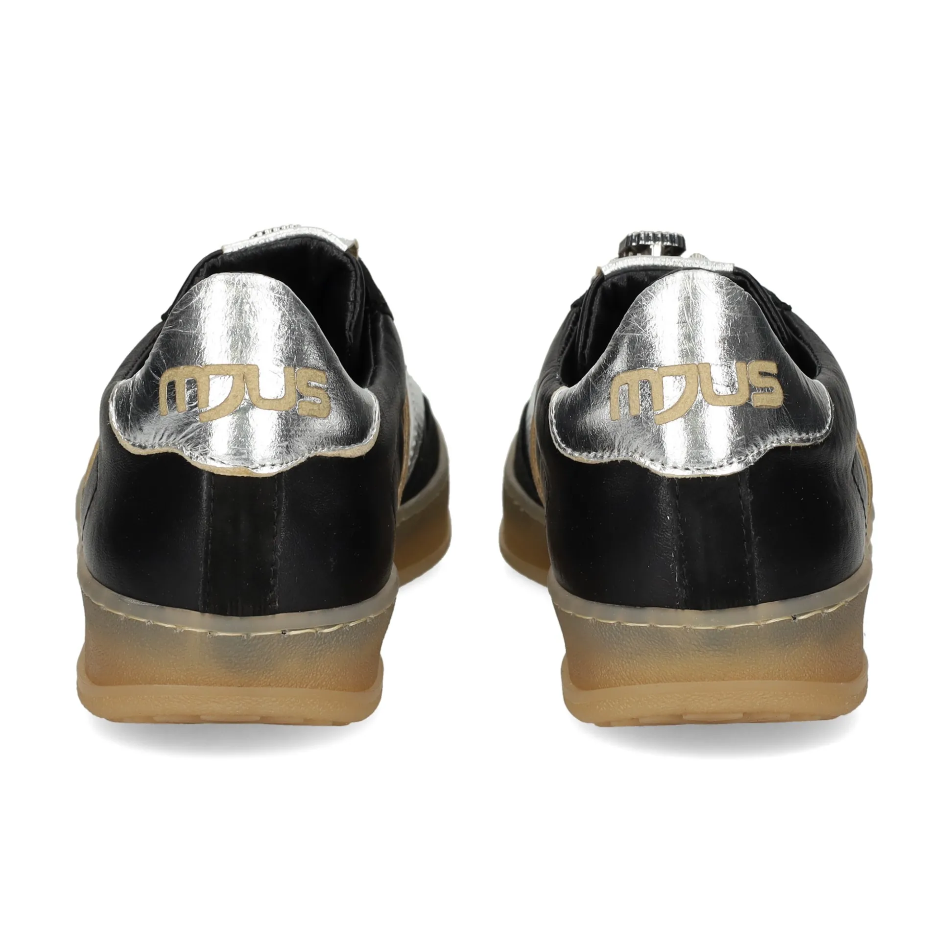 MJUS Zapatillas de Mujer T94172 NERO+ARGENTO