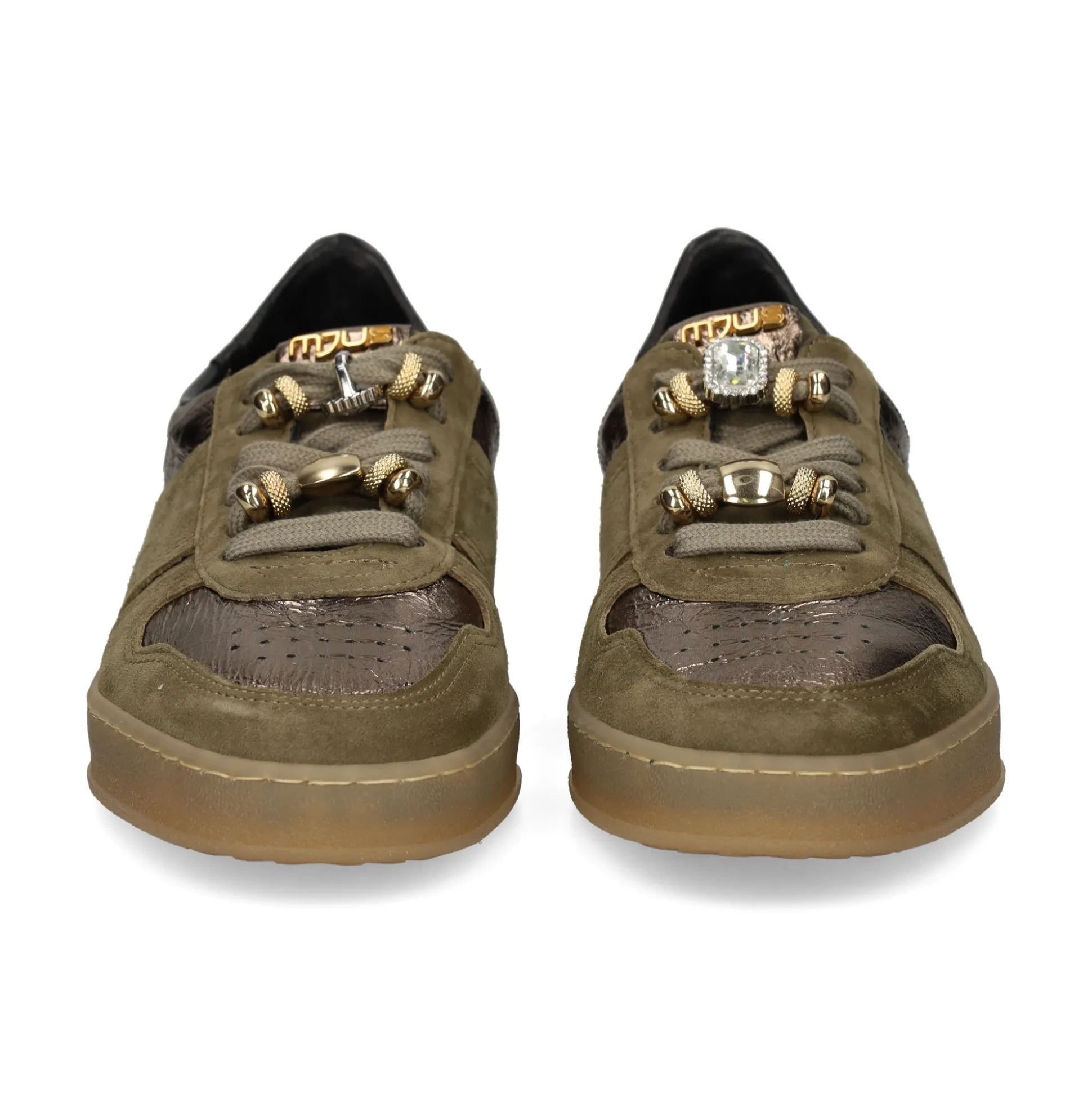 MJUS Zapatillas de Mujer T94174 OLIVA+ANTICO+