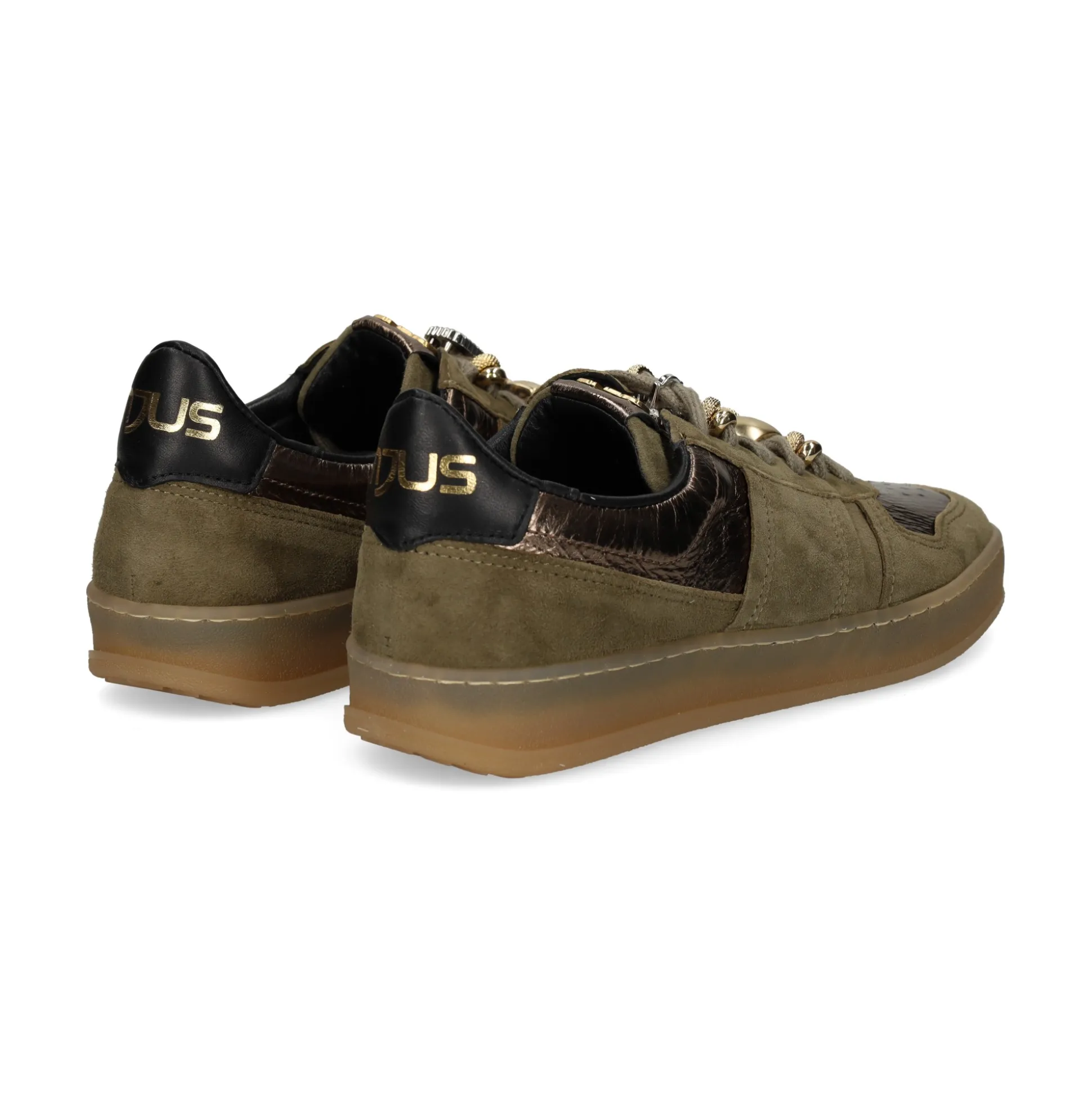 MJUS Zapatillas de Mujer T94174 OLIVA+ANTICO+