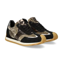 MJUS Zapatillas de Mujer L14125 NERO+ARGENTO+