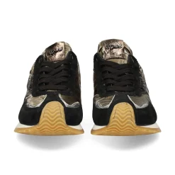 MJUS Zapatillas de Mujer L14125 NERO+ARGENTO+