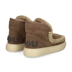 MOU Botines planos de Mujer Eskimo sneak bold glitter logo ELGRY