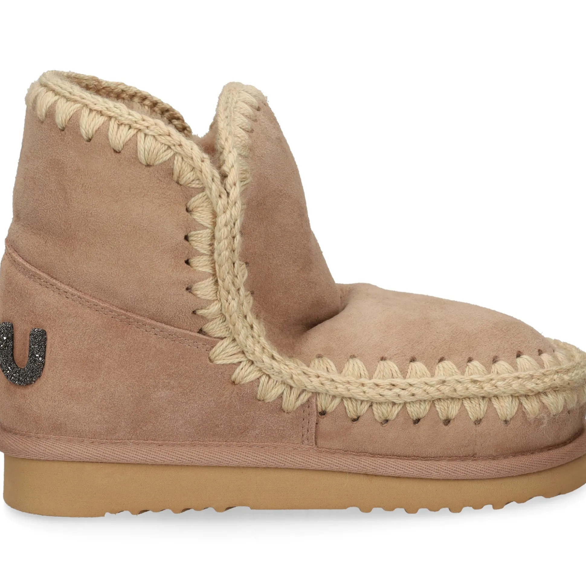MOU Botines planos de Mujer ESKIMO 18 GLITTER LOGO CAMEL