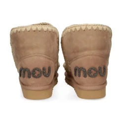 MOU Botines planos de Mujer ESKIMO 18 GLITTER LOGO CAMEL