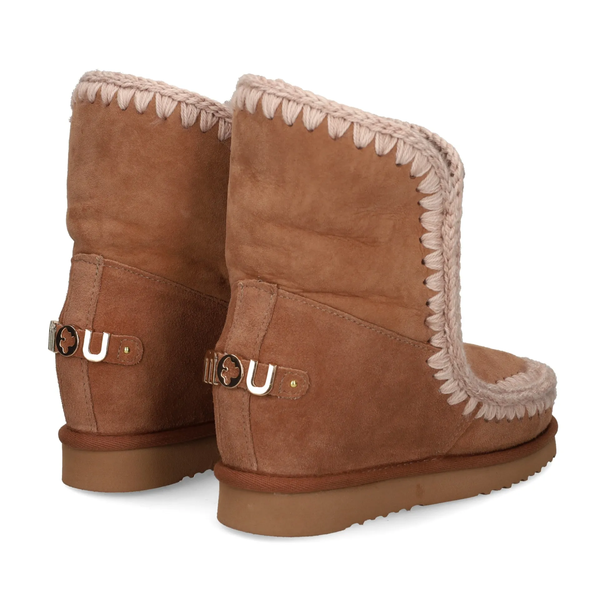 MOU Botines planos de Mujer Inner WedgeSh big metal logo PKBRO