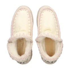 MOU Botines planos de Mujer Eskimo Trainer logo rhinestone WXWHI