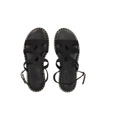 MYCONIAN Sandalias planas de Mujer 2133 NEGRO