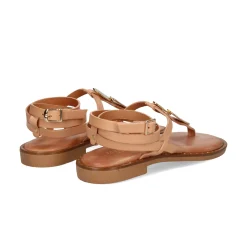 MYCONIAN Sandalias planas de Mujer 2206 CAMEL
