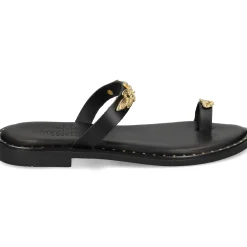 MYCONIAN Sandalias planas de Mujer 221381 NEGRO