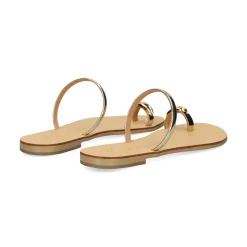 NICOLAS LAINAS Sandalias planas de Mujer 313L-T GOLD