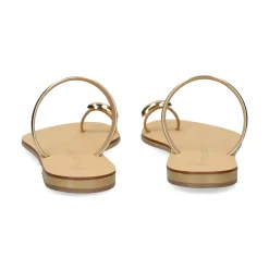 NICOLAS LAINAS Sandalias planas de Mujer 313L-T GOLD