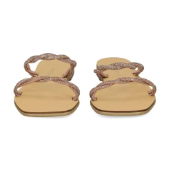 NICOLAS LAINAS Sandalias planas de Mujer Q43-TC COBRE