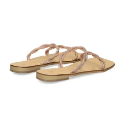 NICOLAS LAINAS Sandalias planas de Mujer Q43-TC COBRE