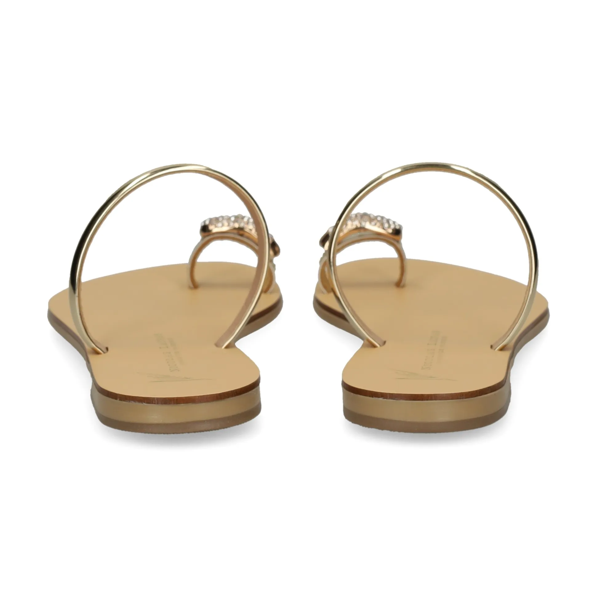 NICOLAS LAINAS Sandalias planas de Mujer 243-T ORO