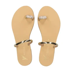 NICOLAS LAINAS Sandalias planas de Mujer 243-T ORO