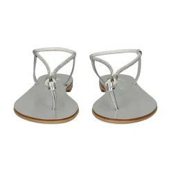 NICOLAS LAINAS Sandalias planas de Mujer 53-TCM SILVER