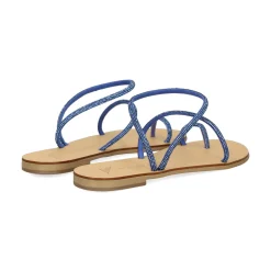 NICOLAS LAINAS Sandalias planas de Mujer 63-TC AZUL