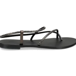 NICOLAS LAINAS Sandalias planas de Mujer 67-TC NEGRO