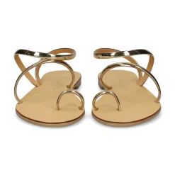 NICOLAS LAINAS Sandalias planas de Mujer 63-T ORO