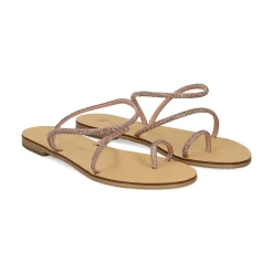 NICOLAS LAINAS Sandalias planas de Mujer 63-TC COBRE