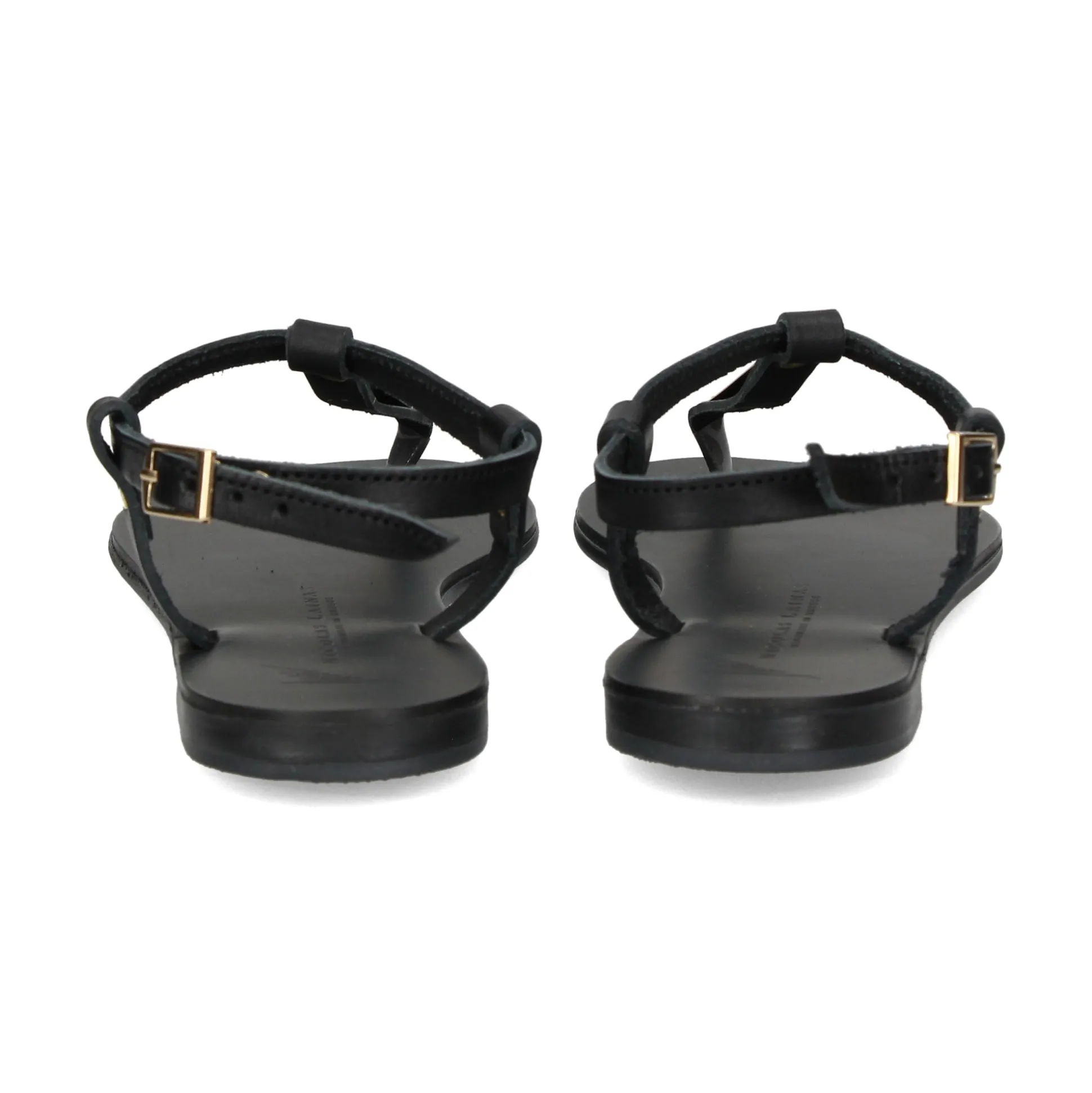 NICOLAS LAINAS Sandalias planas de Mujer 252 NEGRO