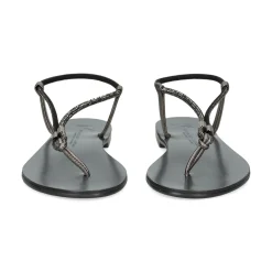 NICOLAS LAINAS Sandalias planas de Mujer 53-TCM GRAFITO