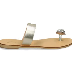 NICOLAS LAINAS Sandalias planas de Mujer 243-B ORO