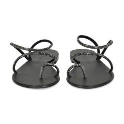 NICOLAS LAINAS Sandalias planas de Mujer 63-TC NEGRO