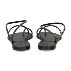 NICOLAS LAINAS Sandalias planas de Mujer 63-TC NEGRO