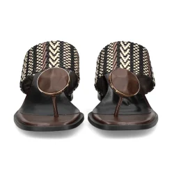 NOA HARMON Sandalias con tacón de Mujer 009227-0M55 MULTI MARRON