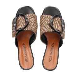 NOA HARMON Sandalias con plataforma de Mujer 009660-0067 NEGRO-CUERO