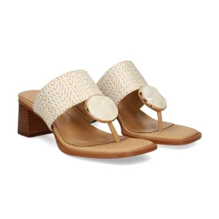 NOA HARMON Sandalias con tacón de Mujer 009227-0M00 MULTI BLANCO