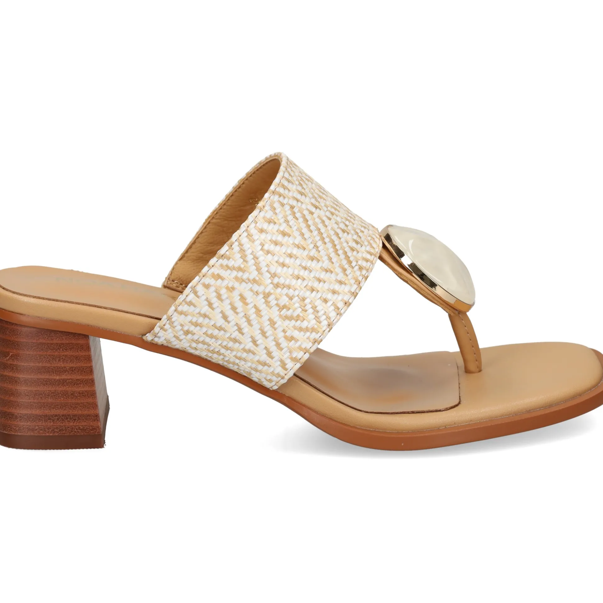 NOA HARMON Sandalias con tacón de Mujer 009227-0M00 MULTI BLANCO