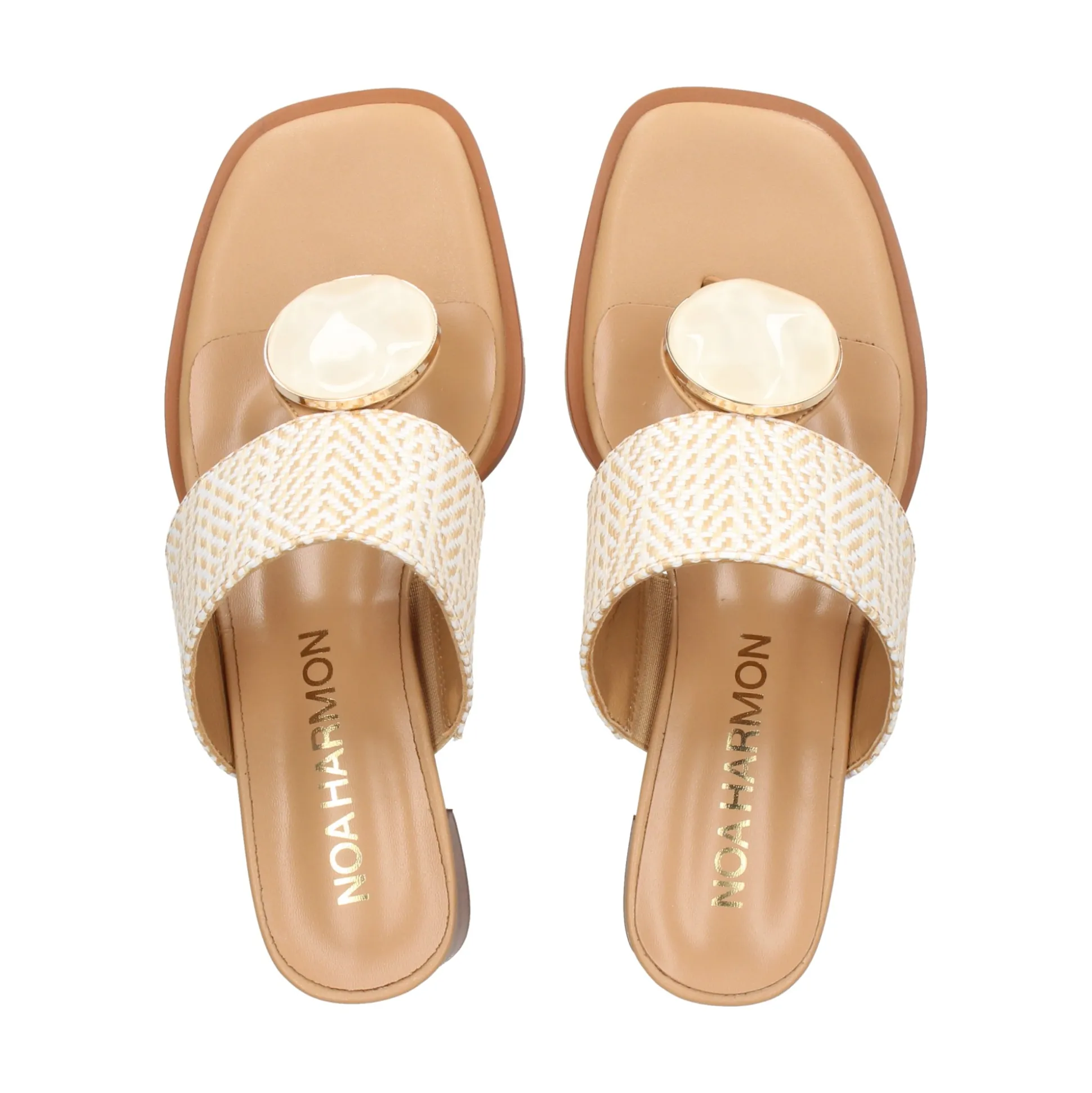 NOA HARMON Sandalias con tacón de Mujer 009227-0M00 MULTI BLANCO